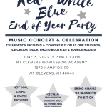 Red, White and Blue Concert End of Year Celebration